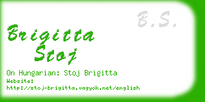 brigitta stoj business card